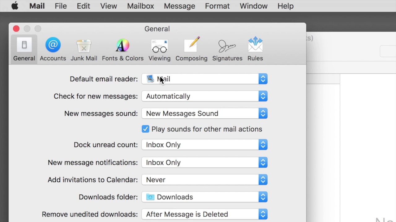 Set up email on mac mail app